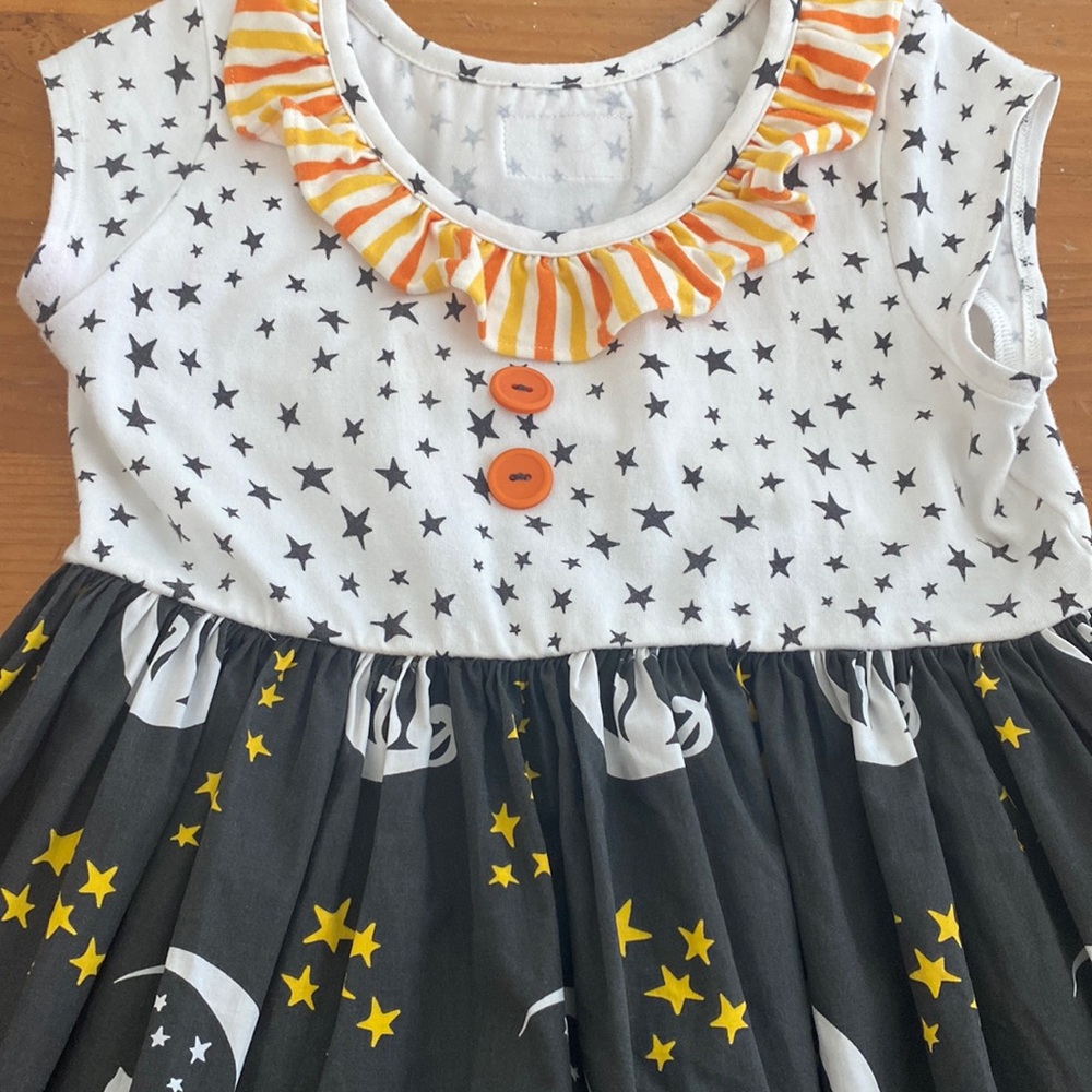 Elaeanor Rose Halloween Cat Dress Size 6-7